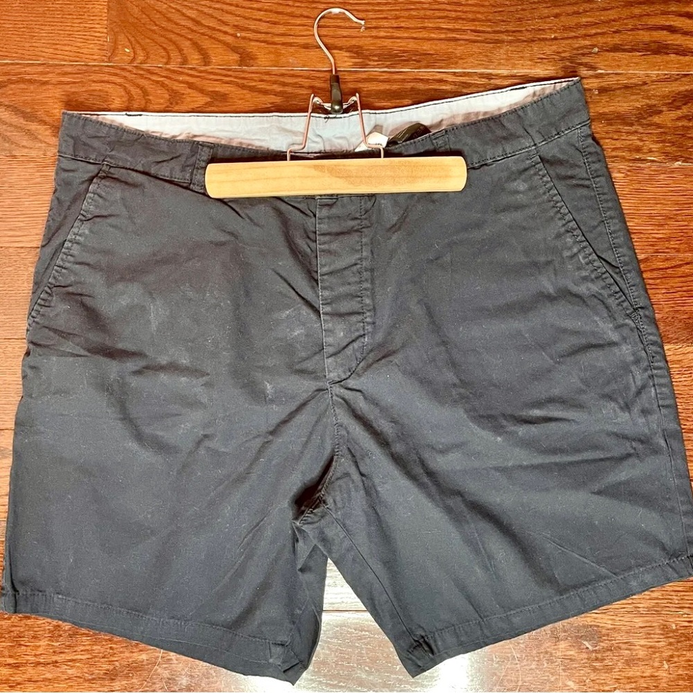 H & M Three Pocket Navy Blue Divided Chino Shorts Sz 36